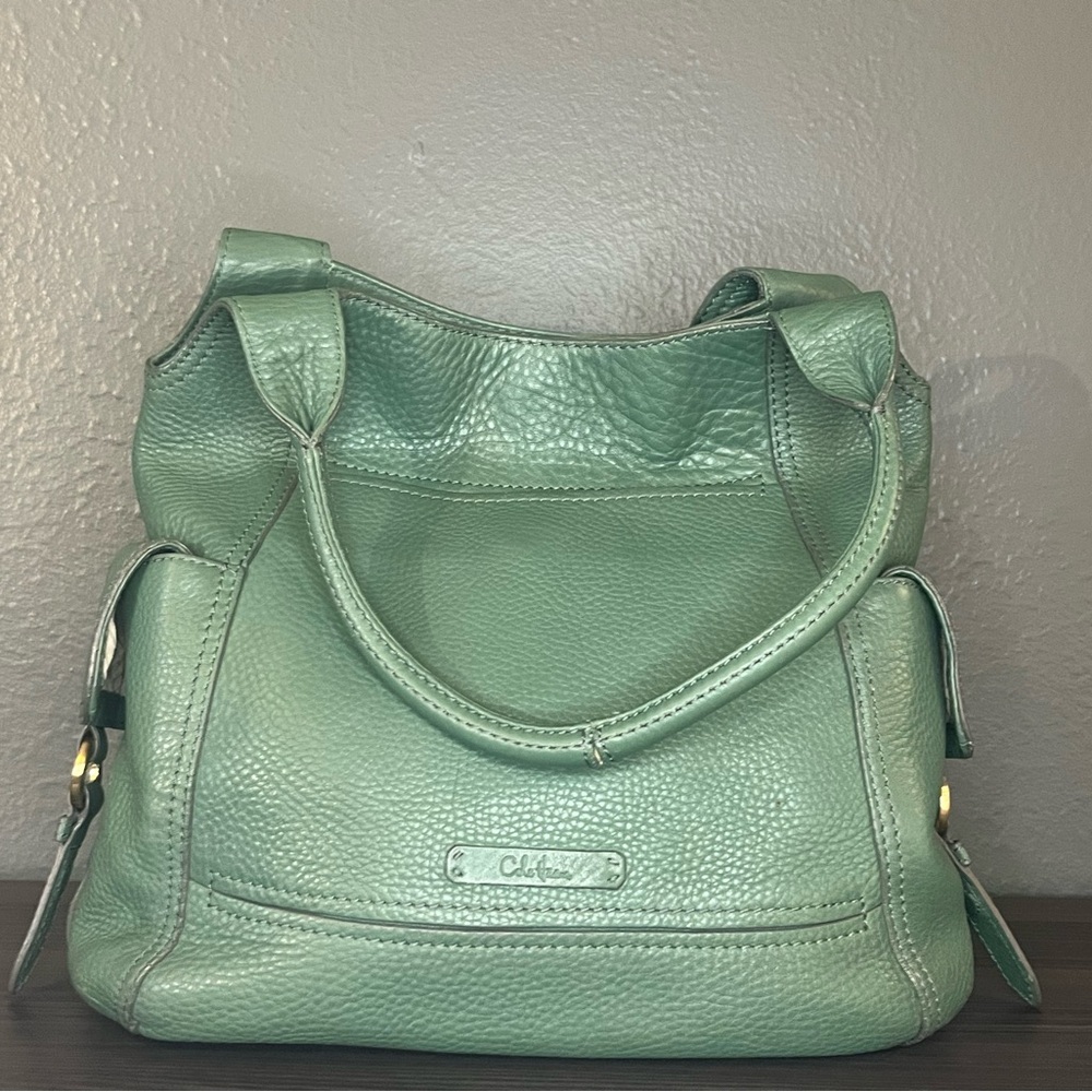 Cole Haan Green Leather Shoulder Bag